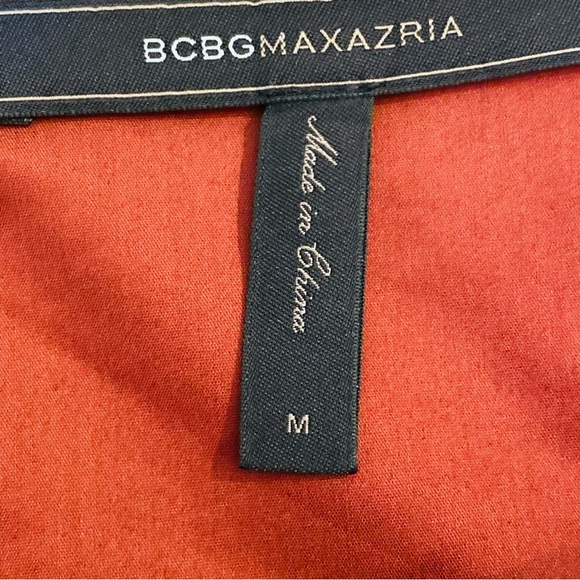 BCBG MaxAzria Camber A-line Faux Leather Skirt in Merlot Size Medium - Picture 12 of 16